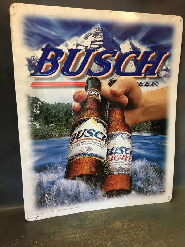 Busch Beer Metal Sign