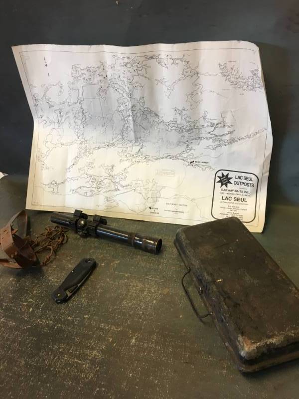 Pocket Knife, Rifle Scope, Metal Trap and More
