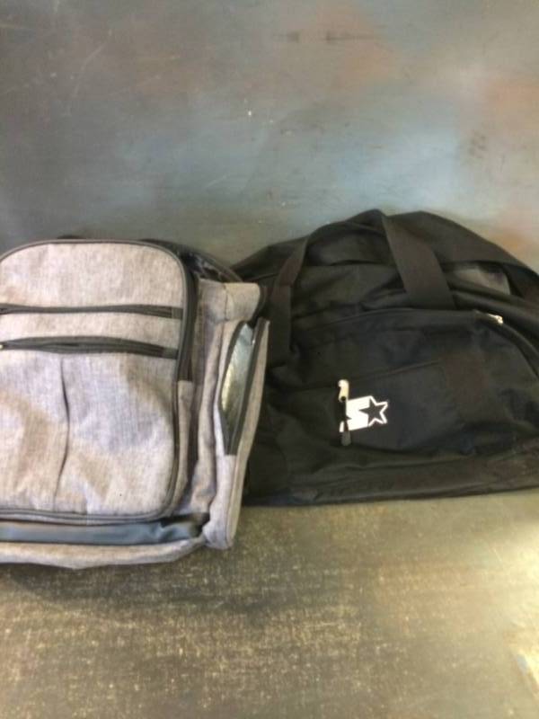 Backpack Diaper Bag and Duffle Bag