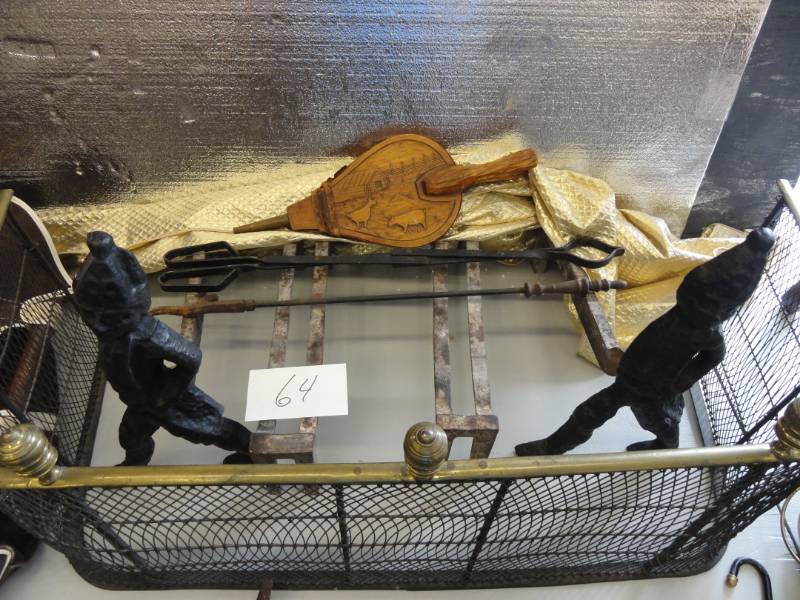 lot 64 image: Extremely Rare One of a Kind 1700s1800s Fireplace Set