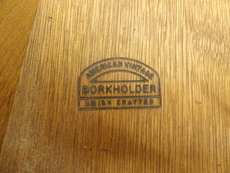lot 16 image: 1970s Amish Crafted - Borkholder American Vintage Filing Cabinet