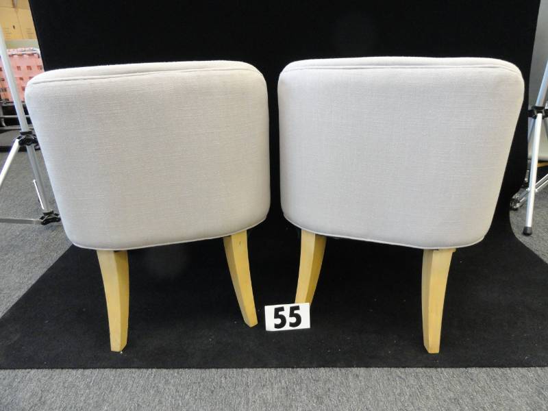 lot 55 image: Two Mid Century Style Accent Chairs