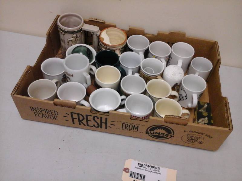 lot 904 image: Ceramic Coffee Mugs, Beer Steins
