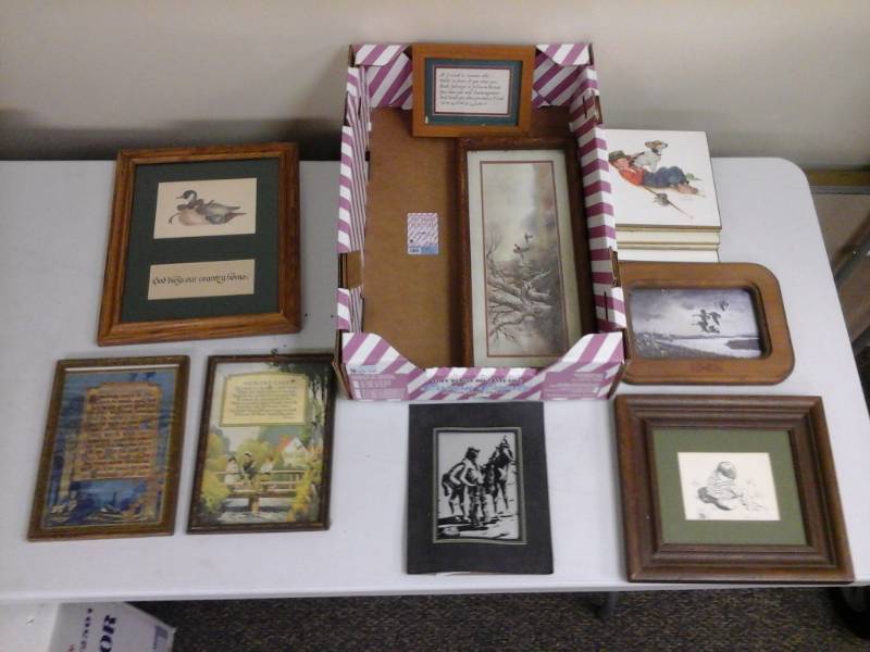 lot 909 image: Framed Wall Art - Ducks, Geese, Horse, Kids, A Friend...