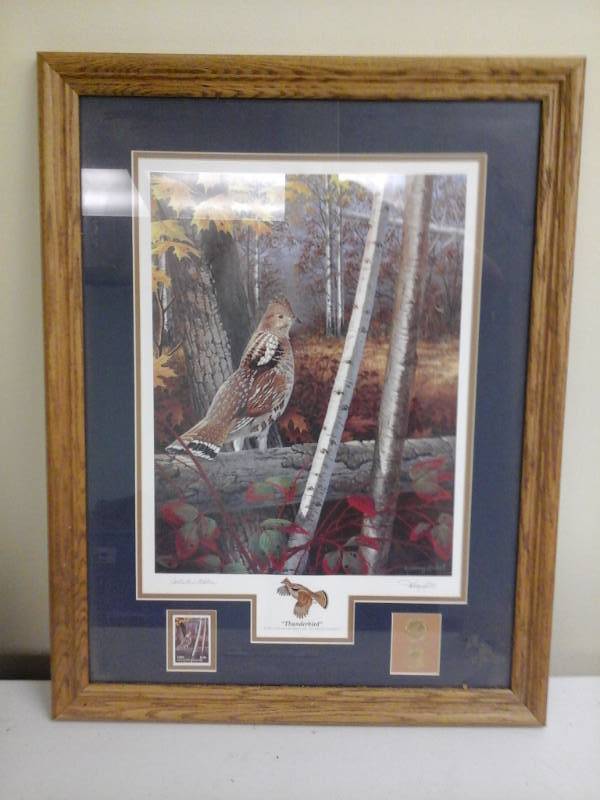 lot 929 image: Thunderbird by Harry Artist Collectors Edition Signed Framed Matted Artwork