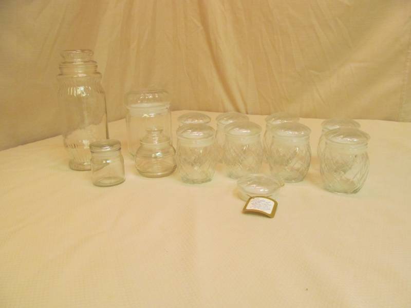 lot 45 image: vintage canister jars