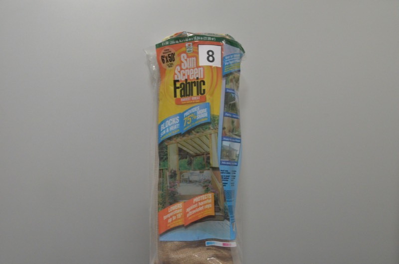 lot 8 image: EASY GARDENER Heavy Duty 6 ft x 50 ft Sun Screen Fabric Shade Canopy in Harvest Wheat
