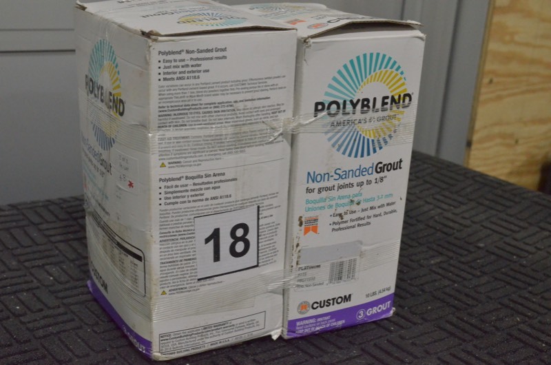 lot 18 image: POLYBLEND Custom Building Products #115 & #60 10 lb. Non-Sanded Grout