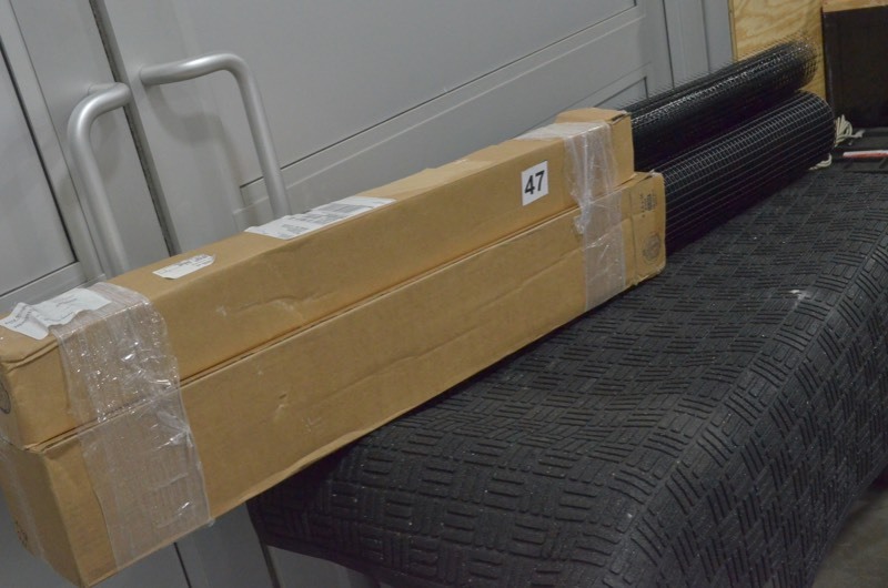 lot 47 image: CARDINAL GATES 15ft x 36in Outdoor Black Deck Netting-Pet SafetyHeavy-Duty 15 ft. Roll, Black