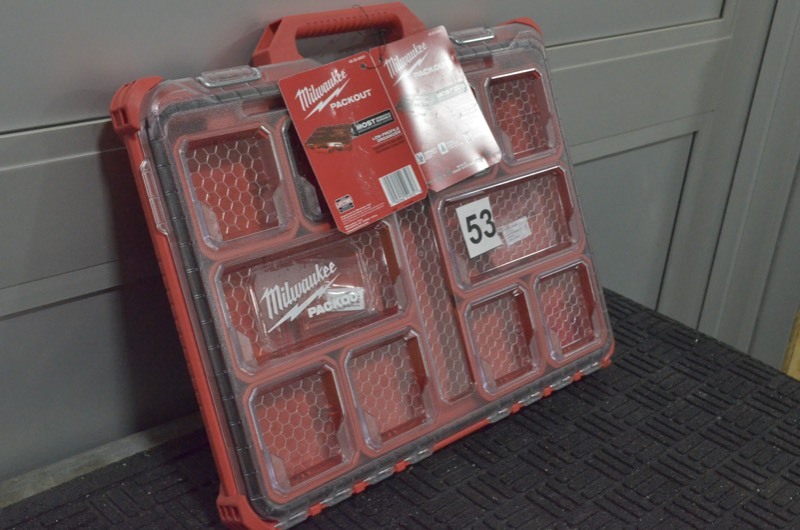 lot 53 image: MILWAUKEE Pack-Out 11-Compartment Low-Profile Small Parts Organizer