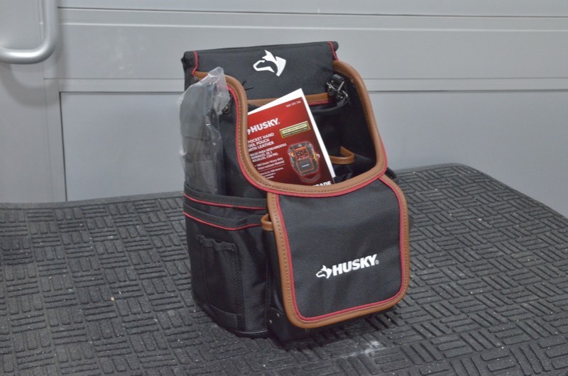 lot 80 image: HUSKY TOOLS 3 pocket hand tool pouch with leather