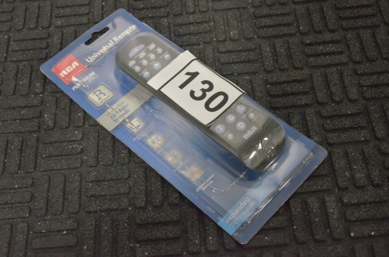lot 130 image: RCA Open box 3-Device Universal Remote Control