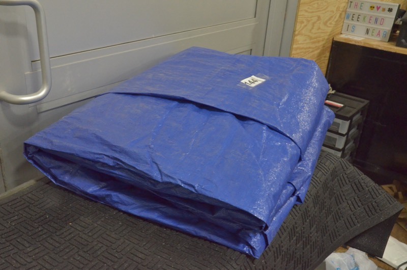 lot 144 image: Blue Tarp 20ftx28ft All purpose blue tarp