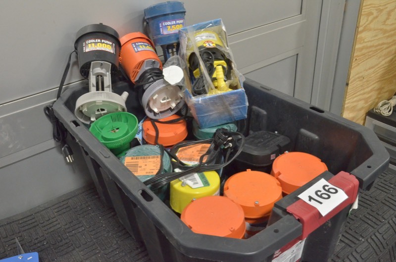 lot 166 image: POWERCOOL, MAXCOOL Evaporative Cooler Pumps various CFM Ratings-Lot of like-new and used