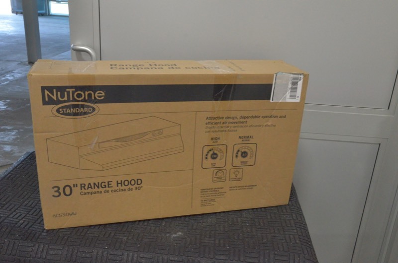 lot 186 image: NuTone ACS Series 30 in. Convertible Under Cabinet Range Hood with Light in White