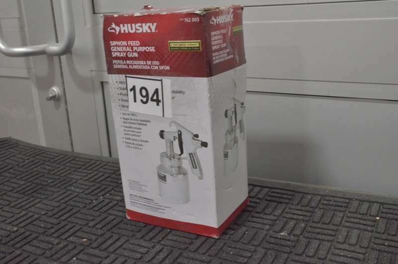 lot 194 image: HUSKY Siphon Feed General Purpose Spray Gun- Pre-owned