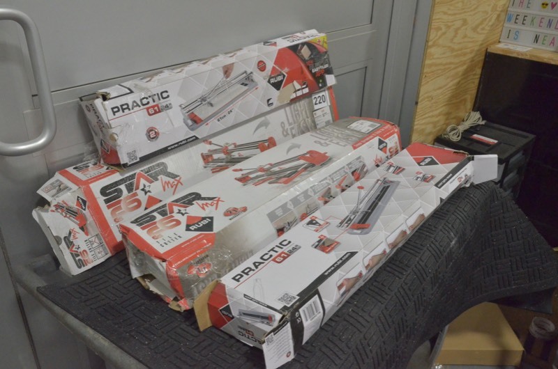 lot 220 image: RUBI 26 in. Star Max Tile Cutters (Lot of 4 Used, uninspected)