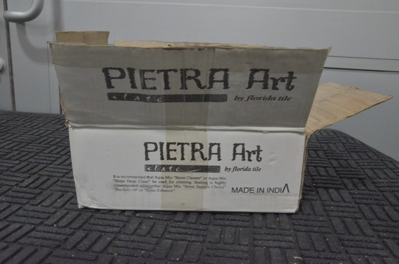 lot 229 image: FLORIDA TILE Pietra Art Slate Peacock 4 in. x 4 in. Natural Slate Floor and Wall Tile (5.38 sq. ft. case)