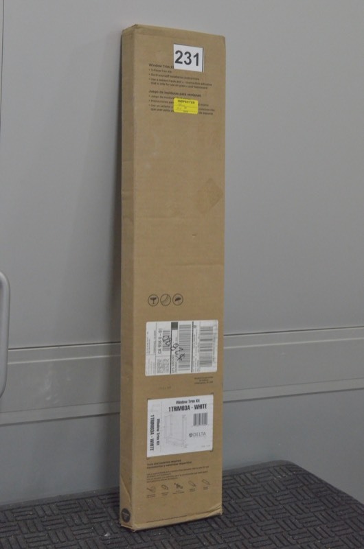 lot 231 image: ASB 36 in. x 36. in Window Trim Kit in White