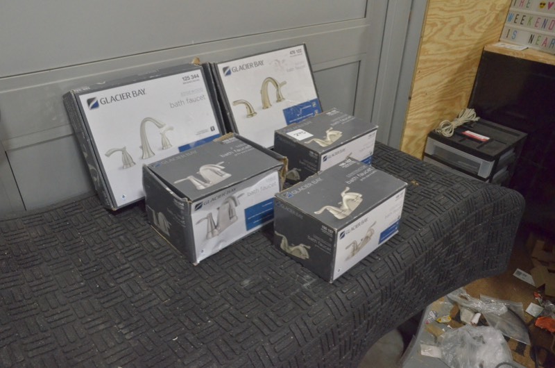 lot 273 image: Lot of GLACIER BAY Bathroom Faucet and Fixture (USEDMISSING PARTS)