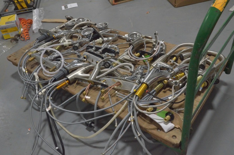 lot 301 image: Lot of Store Returned MOEN, GLACIER BAY, DELTA, AMERICAN STANDARD Kitchen Faucets