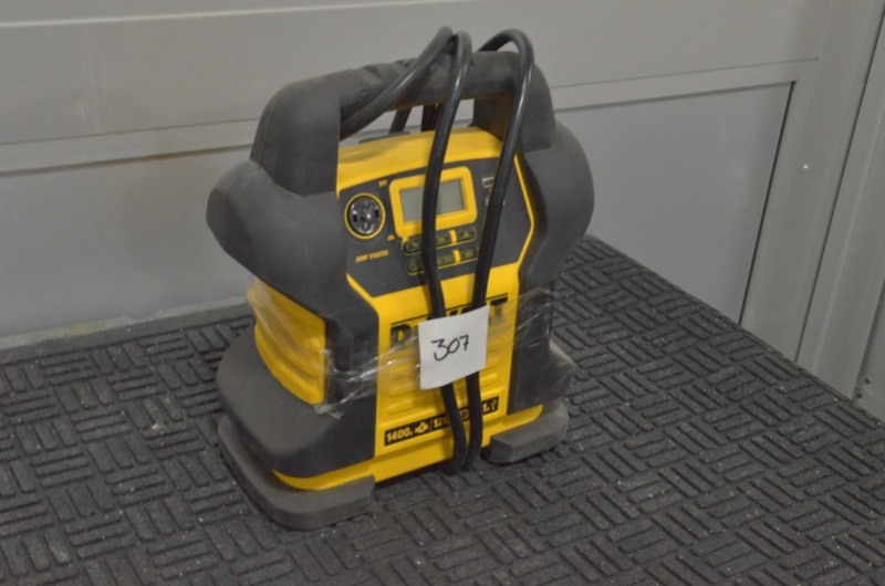 lot 307 image: DEWALT 1400 Peak Amp Jump Starter with Digital Compressor (USED)