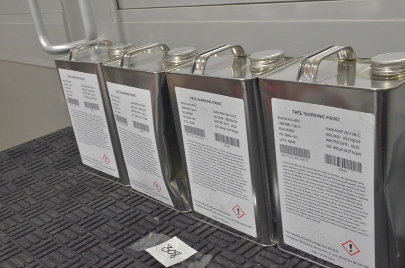 lot 308 image: Lot of 4 Cans Tree Marking Paint