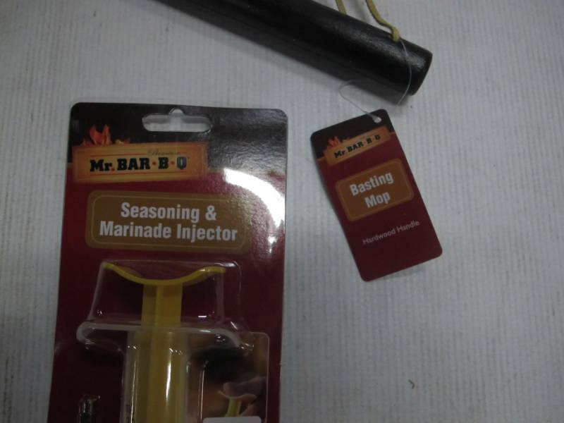 lot B68 image: Mr. Bar-B-Q Grill Set - Seasoning & Marinade Injector  Basting Mop