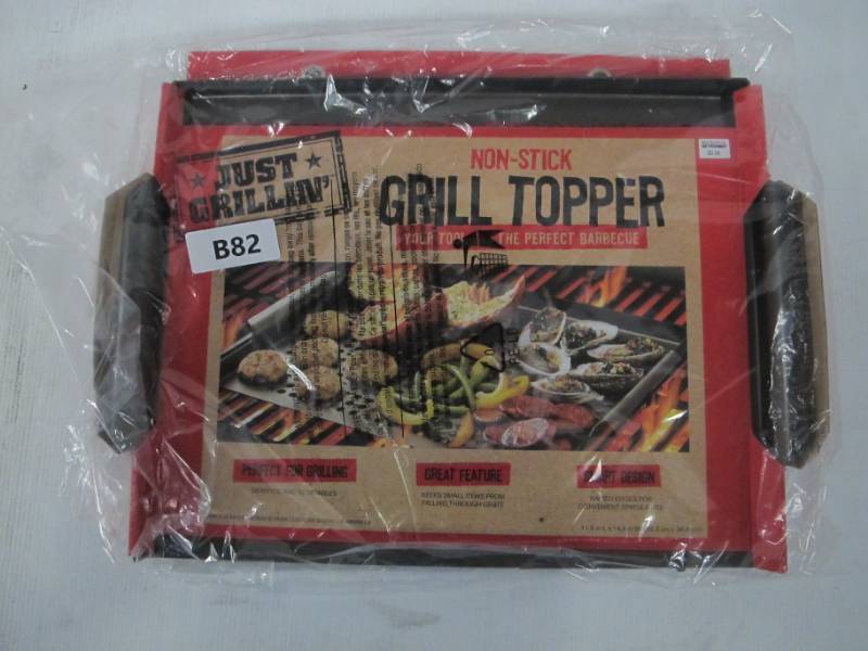 lot B82 image: Just Grillin Non-Stick Grill Topper - NEW