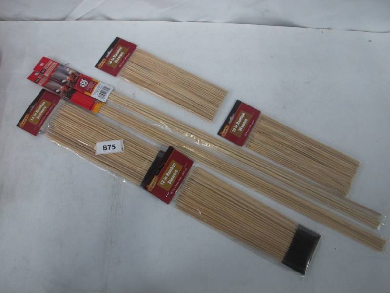 lot B75 image: Set of Various Sized BBQ Grill Skewers - NEW