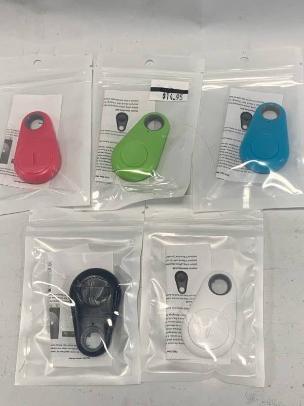 lot 21 image: Lot of 5 Wireless Bluetooth Anti Loss Key Tracker