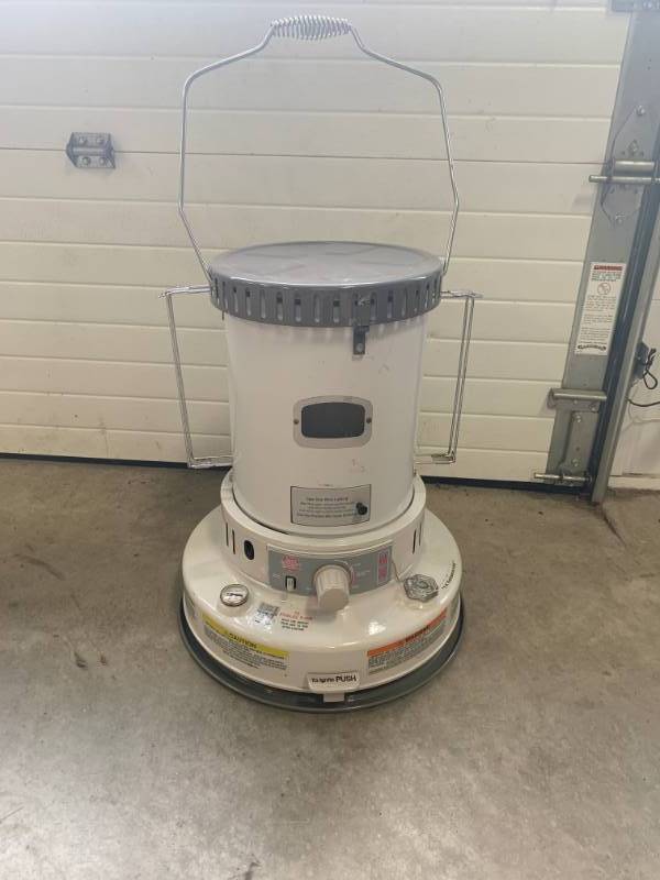 lot 23 image: Kero World 23,000 BTU Indoor Kerosene Heater $175 retail