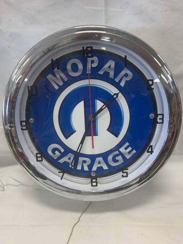 lot 57 image: New Mopar 15 Neon Clock