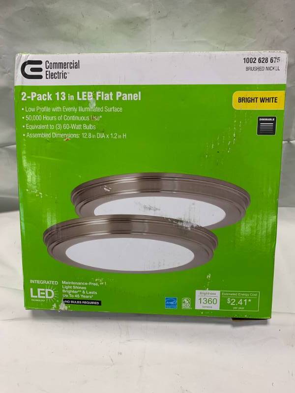 lot 83 image: 2 Pack Wireless Color Changing Lights with Remote