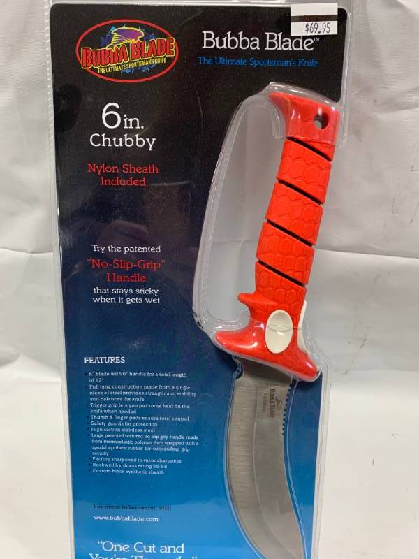 lot 87 image: Bubba Blade 6 Chubby High End Knife New