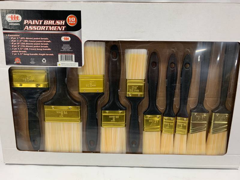 lot 99 image: 10pc Paint Brush Set New