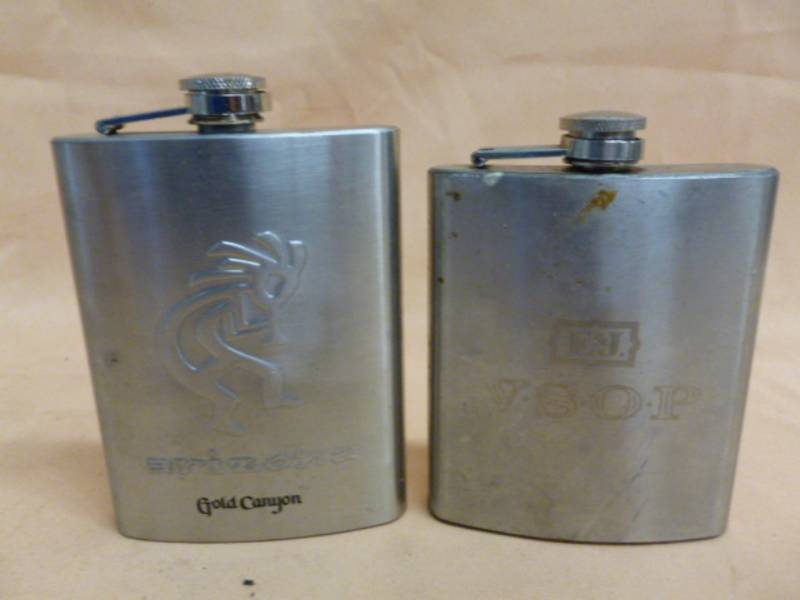 lot 77 image: Whiskey Flasks