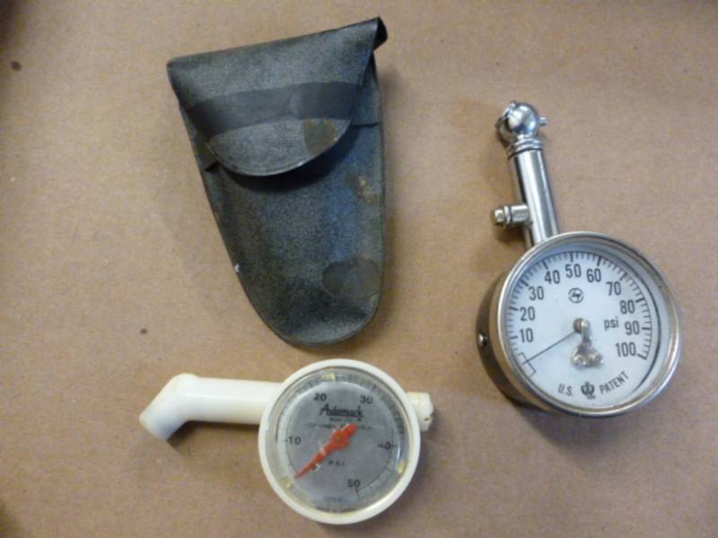 lot 141 image: Vintage Tire Pressure Gauges