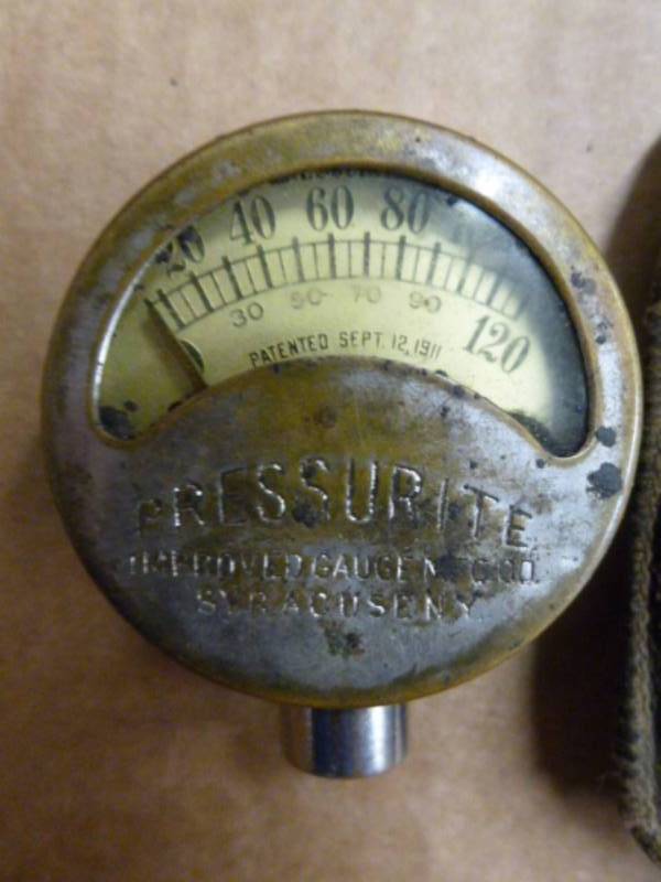 lot 152 image: Antique Tire Pressure Gauge