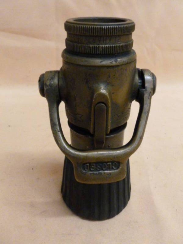 lot 162 image: Antique Brass Fire Hose Nozzle