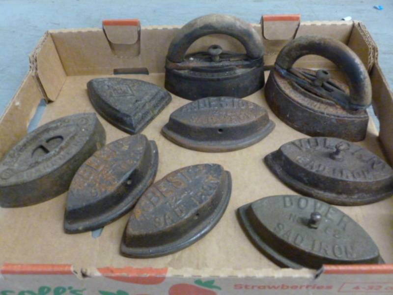 lot 185 image: Antique Sad Irons
