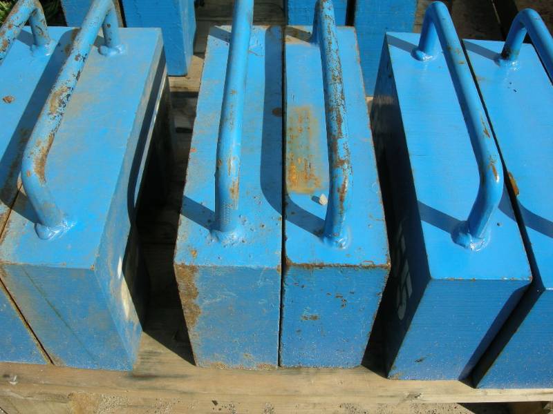 lot 14 image: Two 55lb weights