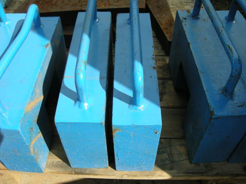 lot 17 image: Two 55lb weights