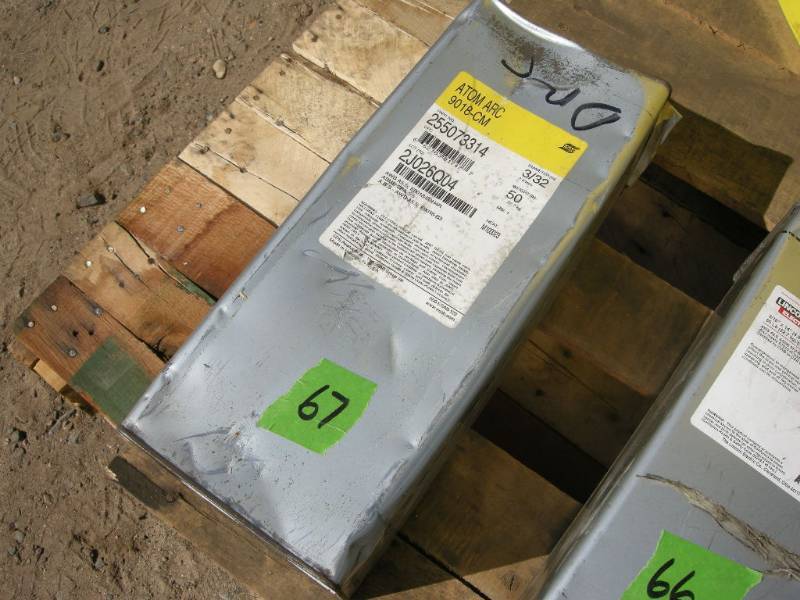 lot 67 image: Atom ARc Welding Rods in Case