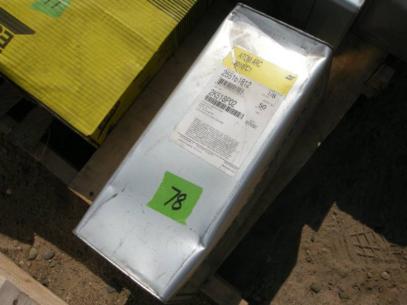 lot 78 image: Atom Arc 3018-CI Welding Rods in Case