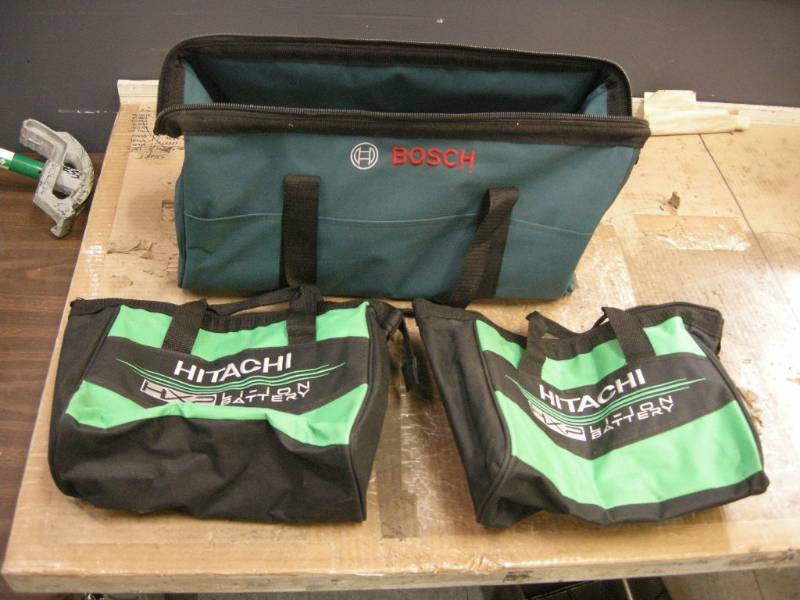 lot 151 image: Bosch, Hitachi Tool Bags