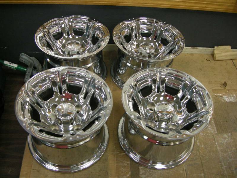 lot 156 image: Set of 4 Vision 10x7 ATV Rims