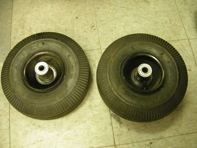 lot 218 image: Pair Utility Wheels