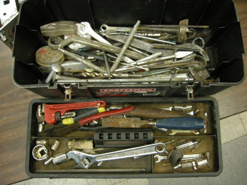 lot 297 image: Toolbox with Tools