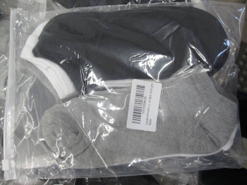 lot 42 image: 3 -6 pks Mens Low Cut Socks...